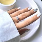حلقه ازدواج جواهری نقره