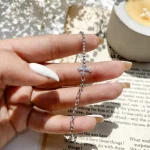 دستبند صلیب مینیمال نقره