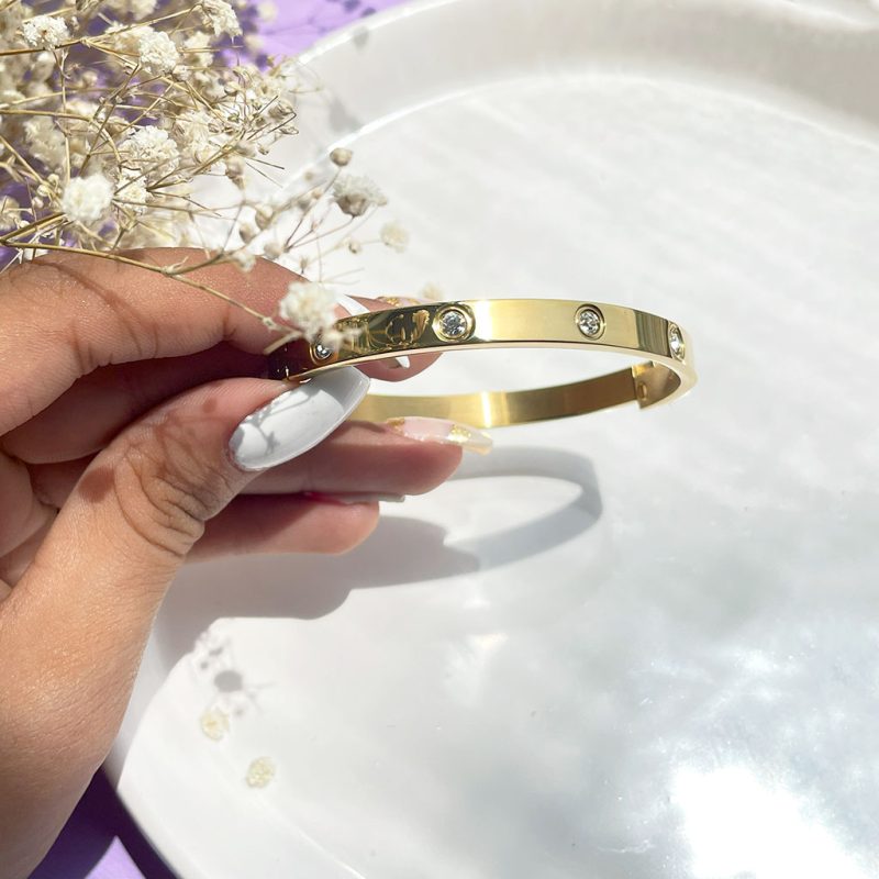 دستبند cartier استیل طلایی/ رزگلد