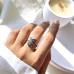 حلقه جغد ستاره نقره