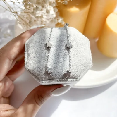 دستبند ستاره جواهری نقره