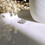 حلقه رعد جواهری آبکاری رودیوم