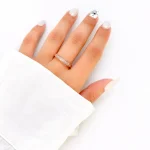 حلقه جواهری آبکاری رزگلد