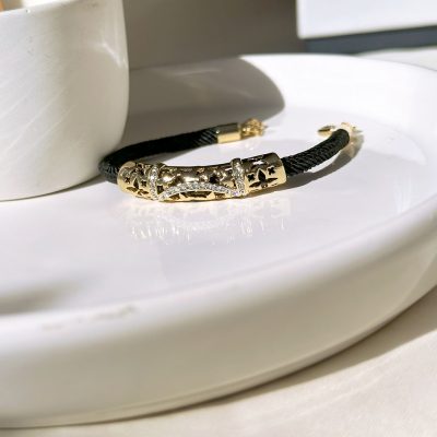 دستبند جواهری آبکاری طلا