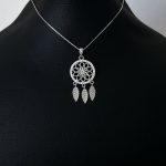 گردنبند Dream catcher جواهری نقره