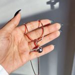 گردنبند مروارید جواهری رزگلد