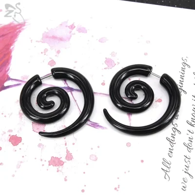 فیک پلاگ مشکی استیل 1 جفت