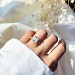 انگشتر سولیتر جواهری قابل تنظیم