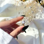 انگشتر سولیتر جواهری قابل تنظیم