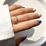 حلقه کارتیر جواهری نقره