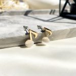 گوشواره نت اپال طلایی