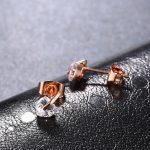 گوشواره قلب آبکاری رزگلد