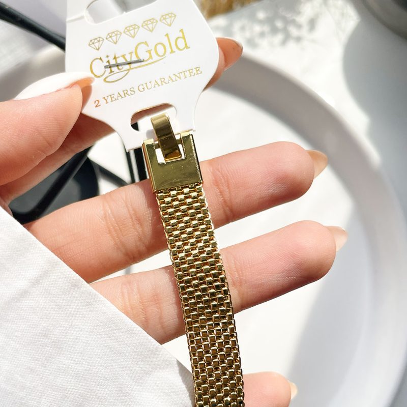 دستبند حصیری CityGold طلایی