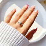 انگشتر oval جواهری نقره
