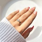 حلقه ستاره جواهری قابل تنظیم نقره