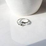 حلقه دلفین قابل تنظیم نقره