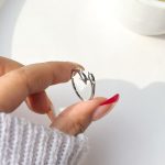 حلقه دلفین قابل تنظیم نقره