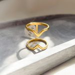 حلقه Chevron (درجه نظامی) استیل طلایی