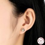 گوشواره قلب آبکاری طلایی نقره