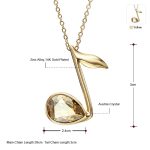 گردنبند نت Swarovski آبکاری طلای 14K
