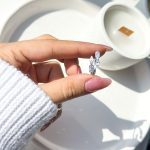 حلقه برگ emerald cut جواهری نقره قابل تنظیم