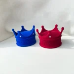 جعبه تاج جواهری جیر آبی/قرمز