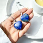 گردنبند قلب لاجورد استیل