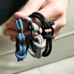 دستبند امگا طنابی استیل