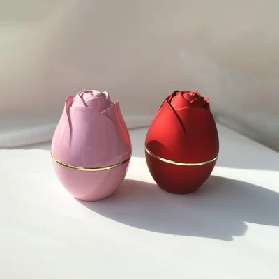 جعبه انگشتری گل رز چراغدار قرمز/صورتی