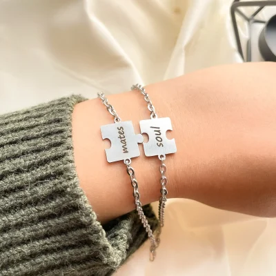 ست دستبند پازل soul mates کاپلی استیل