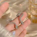 ایرکاف مار جواهری میخی آبکاری رودیوم طلایی / نقره ای