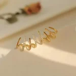 گوشواره مینیمال زیرگوشی طلایی