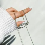 ست گردنبند مگنتی قلب مکمل آهنربایی استیل