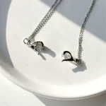 ست گردنبند مگنتی قلب مکمل آهنربایی استیل