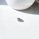 فیک پیرسینگ بینی گیره ای گندم استیل نقره ای/طلایی