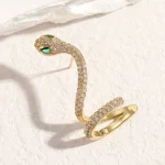 ایرکاف مار جواهری میخی آبکاری رودیوم طلایی / نقره ای