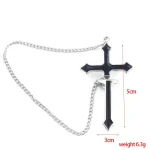 فیک پلاگ صلیب مشکی آویزدار