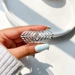 حلقه هندسی hollow پهن قابل تنظیم