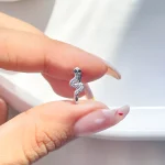 فیک پیرسینگ بینی گیره ای مار استیل