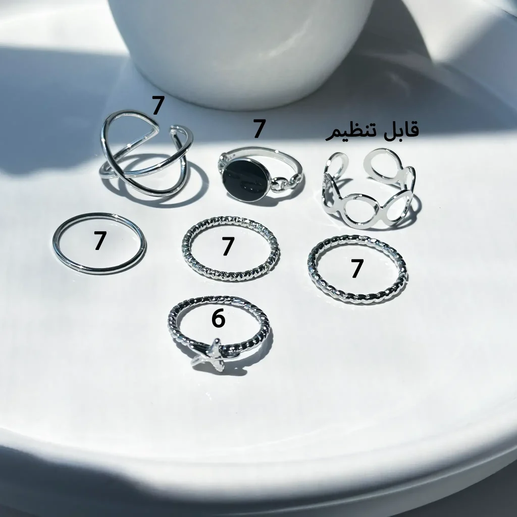 پک انگشتر ستاره هندسی مینیمال