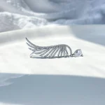 ایرکاف بال فرشته جواهری میخی آبکاری رودیوم