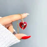 گردنبند قلب ستاره آبکاری رودیوم - تصویر 2