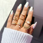 پک انگشتر پروانه قلب پاپیون