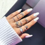 پک انگشتر پروانه قلب پاپیون