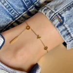پابند love استیل طلایی/ نقره ای