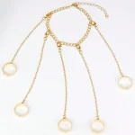 دستبند انگشتر زنجیردار پانک