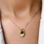 گردنبند فرشته دوست دارم به 100 زبان استیل