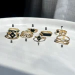 پک انگشتر تاج قلب شبدر مینیمال