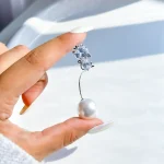 گل سینه گربه جواهری آبکاری رودیوم