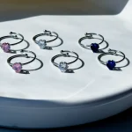 انگشتر قلب مینیمال صورتی